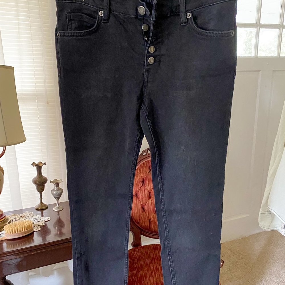 Free People Black Skinny Jean Size 27